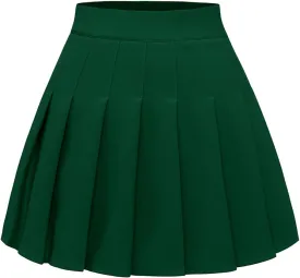 Pleated Skirts for Women Mini High Waist Skater Tennis Skirt A-line Cheerleader Skirt
