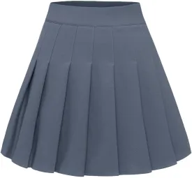Pleated Skirts for Women Mini High Waist Skater Tennis Skirt A-line Cheerleader Skirt