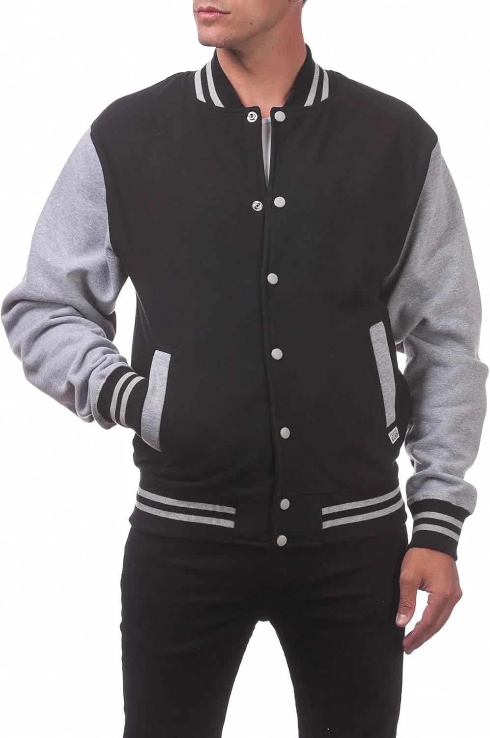 Pro Club Men's Varsity Fleece Baseball Jacket