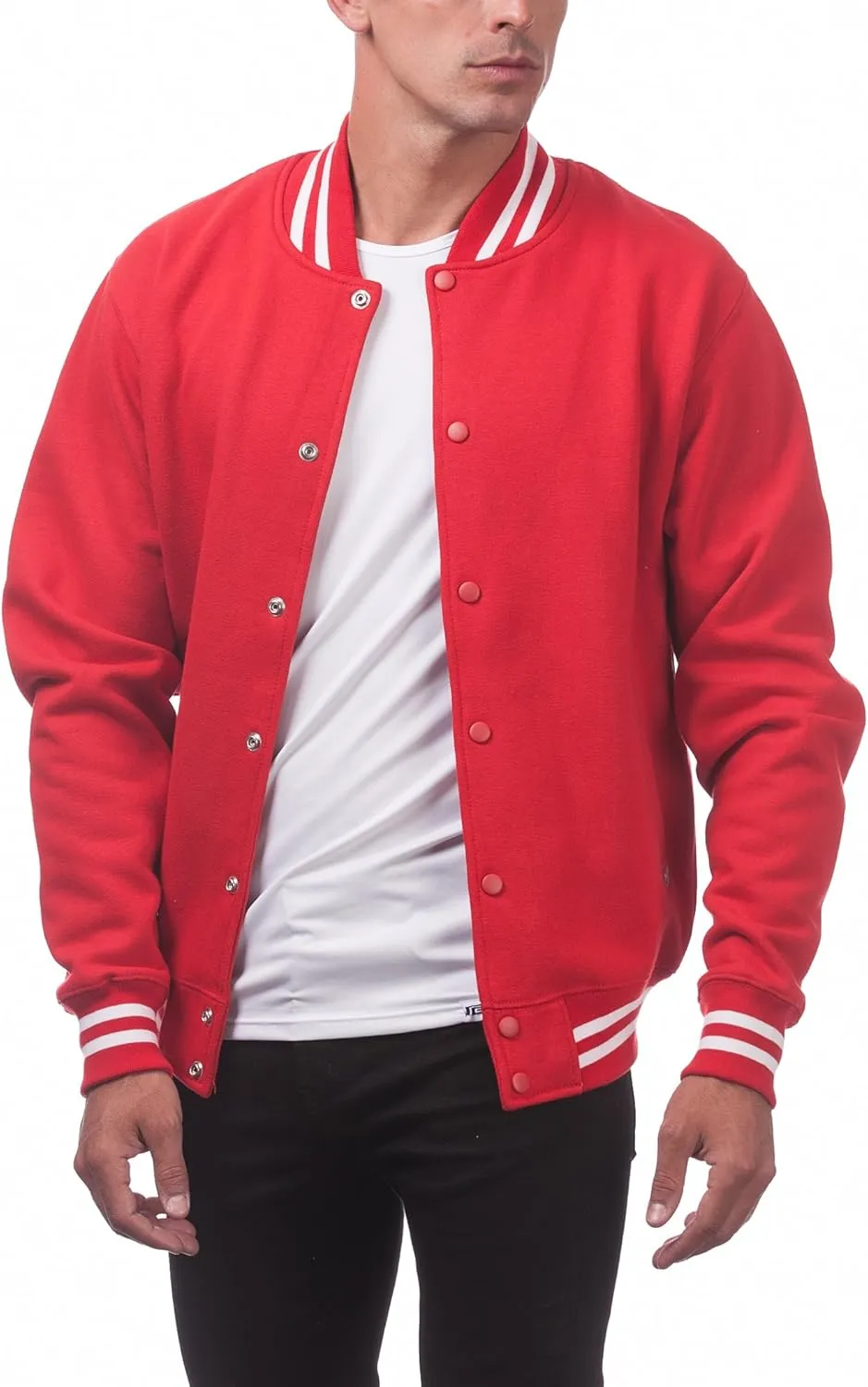 Pro Club Men's Varsity Fleece Baseball Jacket