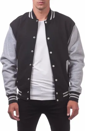 Pro Club Men's Varsity Fleece Baseball Jacket