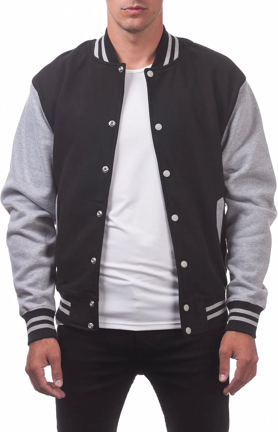 Pro Club Men's Varsity Fleece Baseball Jacket