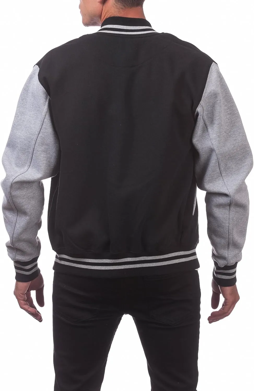 Pro Club Men's Varsity Fleece Baseball Jacket