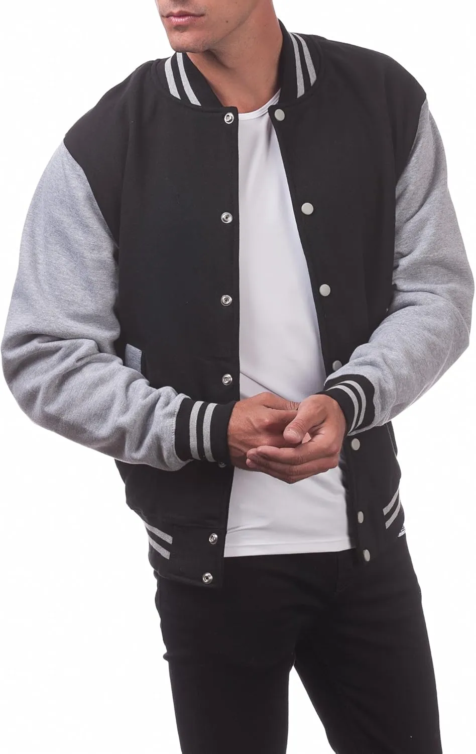 Pro Club Men's Varsity Fleece Baseball Jacket