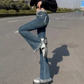 Women's Spring And Autumn New Vintage High Waist Slim Pants - WJN0016