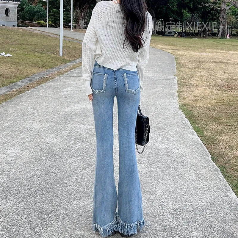 Women's Spring And Autumn New Vintage High Waist Slim Pants - WJN0016