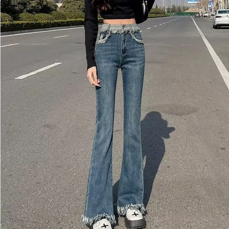 Women's Spring And Autumn New Vintage High Waist Slim Pants - WJN0016