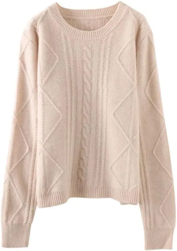 Women's Sweater Wool V-Neck Short Pullover Women Soft Warm Loose Knitted Pullovers Solid Tops