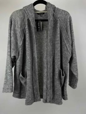 Yak & Yeti Size S/M Light Gray NWT Knit hooded Cardigan