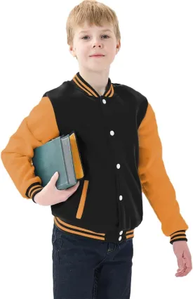 Yuji Itadori Girls Varsity Jacket Kids Baseball Lightweight Jacket Fleece Coat Button Closure School Outwear 2-14 Years
